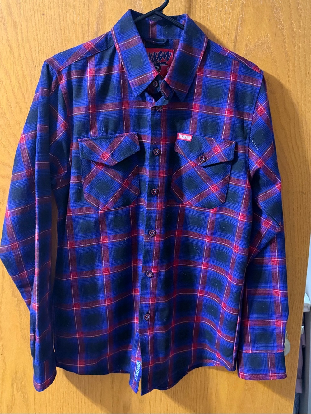 DIXXON Red & Blue Plaid Button-Down Shirt